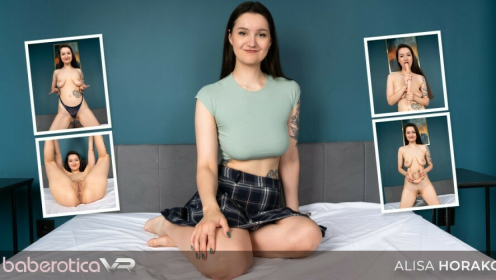 Alisa Horakova Solo VR with Big Saggy Tits