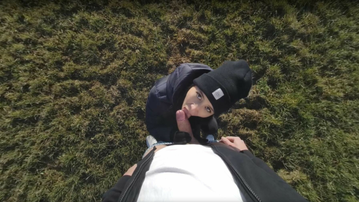 Paula Shy Wild Blowjob Adventure Outdoors - Image 5